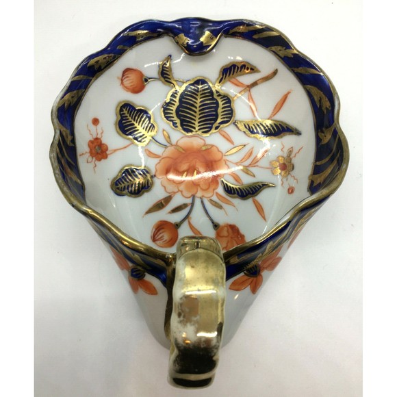 Imari Design Porcelain Scoop Shape Dish Bowl Hand Painted Gold Handle Japan 1940 - Picture 6 of 11